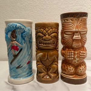 Vintage tiki mugs